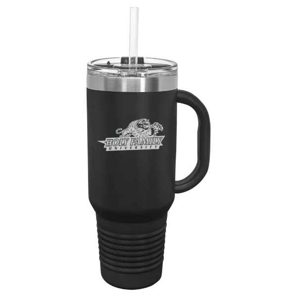Holy Family University Polar Camel 40 oz. Travel Mug with Snap Lid & Straw
