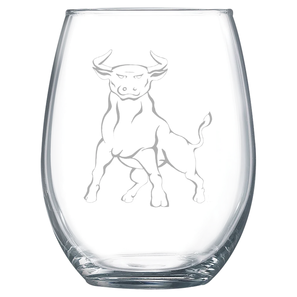 Johnson C. Smith University Polar Camel 15 oz. Stemless Wine Glass