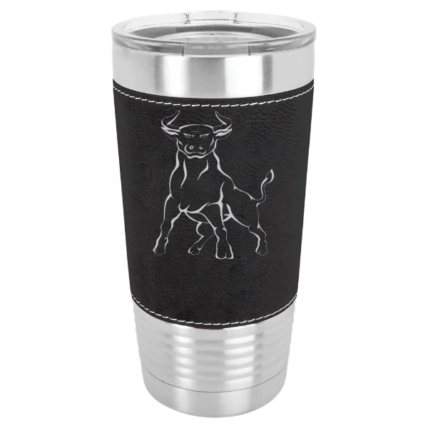 Johnson C. Smith University Polar Camel 20 oz. Leatherette Grip Tumbler with Standard Lid