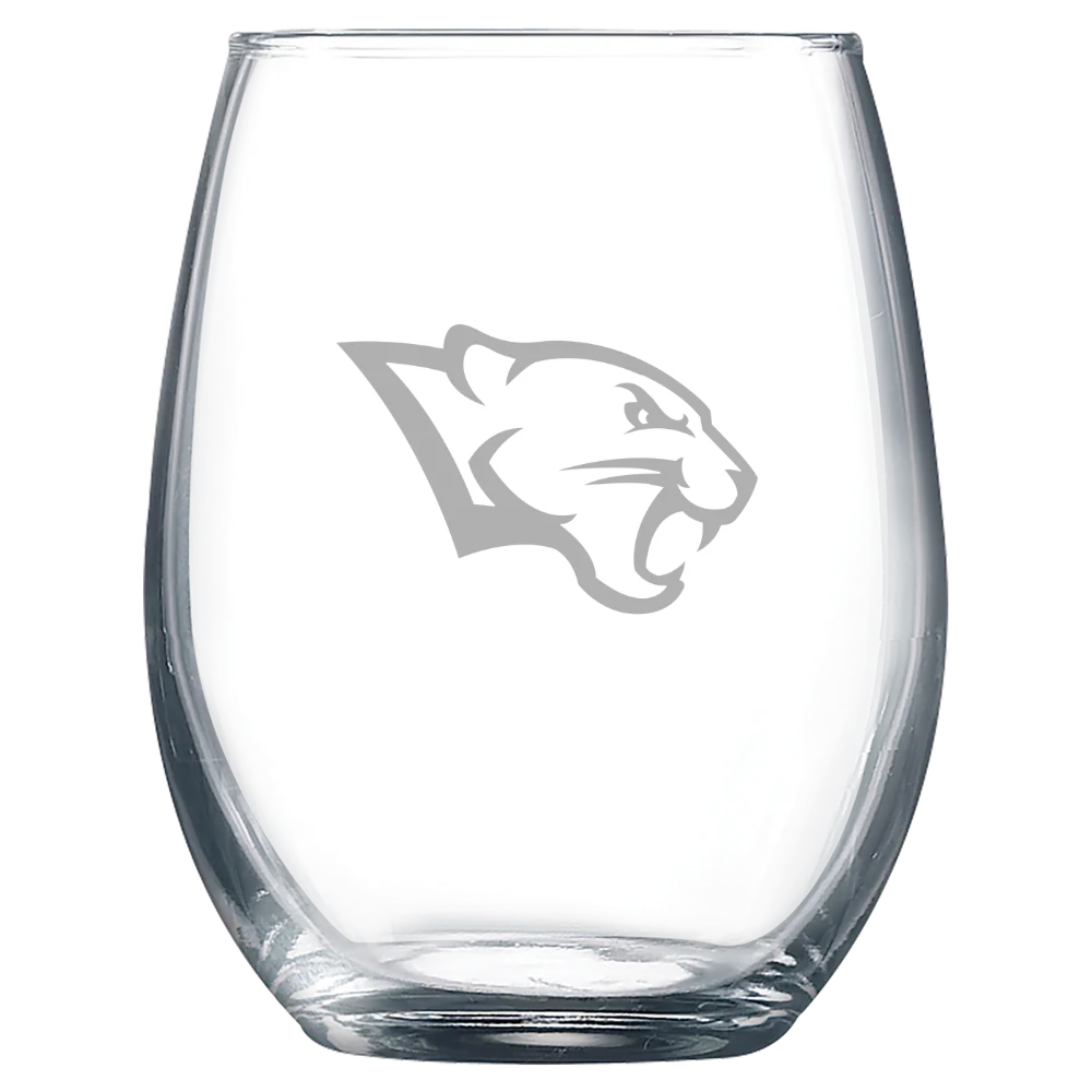 Kentucky Wesleyan College Polar Camel 9 oz. Stemless Wine Glass