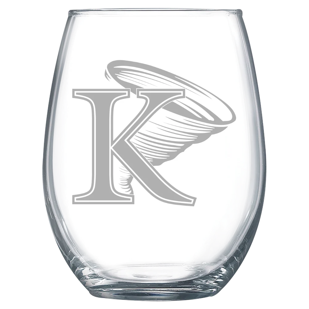 King University Polar Camel 15 oz. Stemless Wine Glass