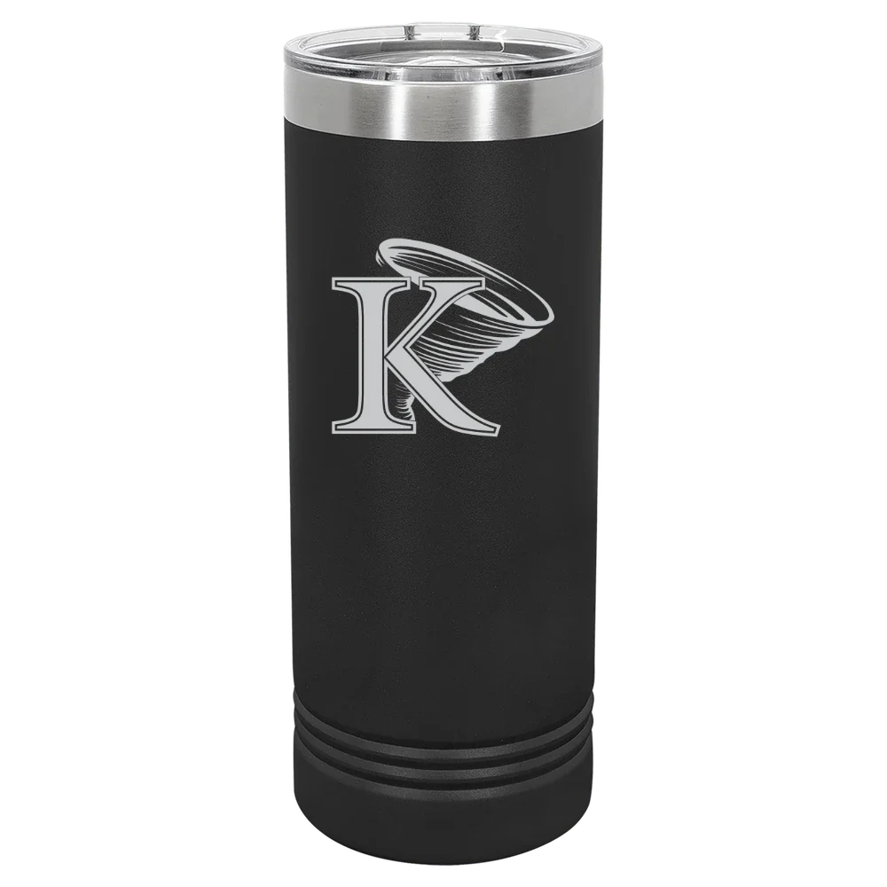 King University Polar Camel 22 oz. Skinny Tumbler with Slider Lid