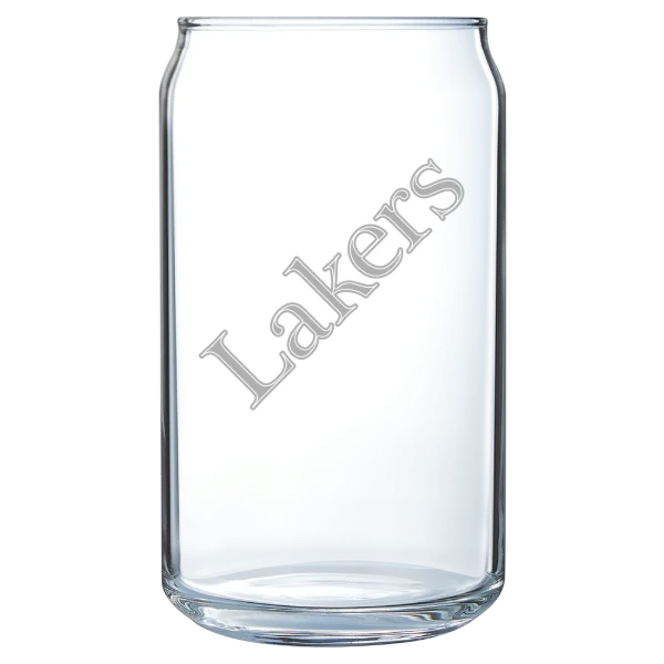 Lake Superior State University Polar Camel 16 oz. Can Glass
