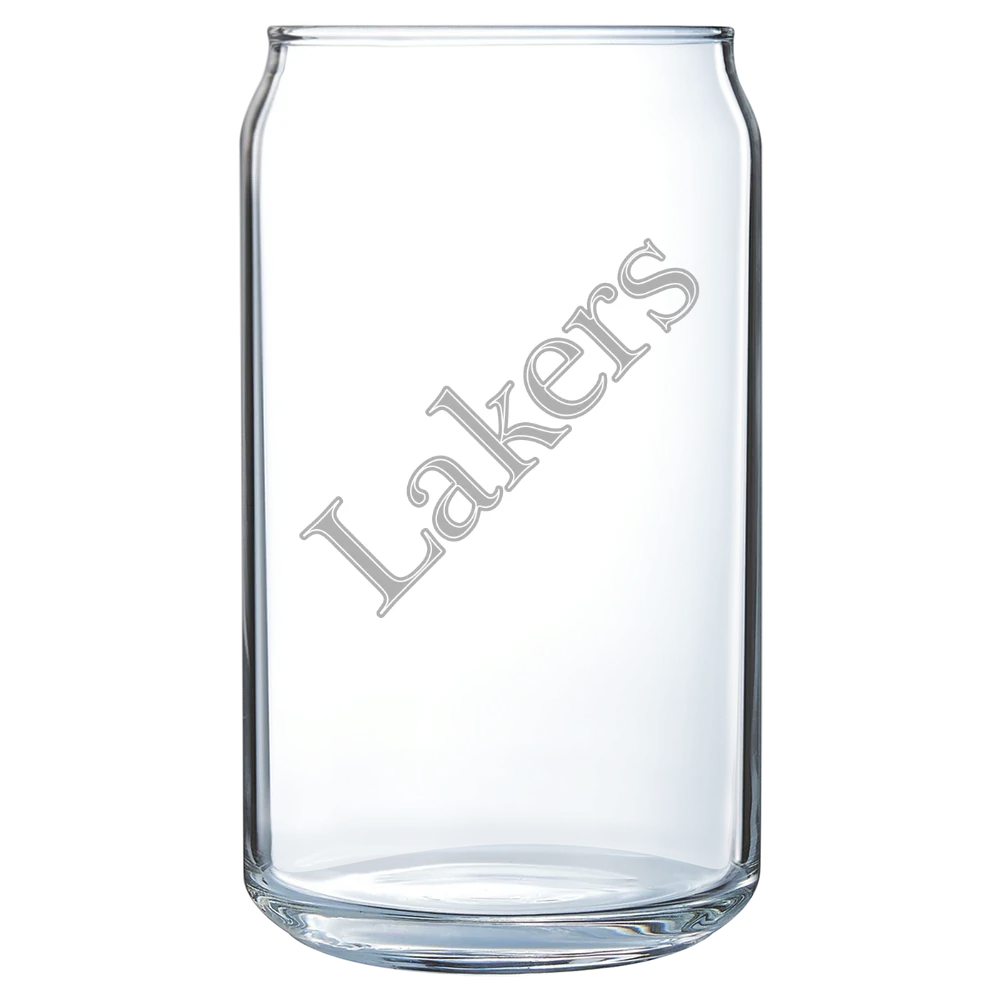 Lake Superior State University Polar Camel 16 oz. Can Glass