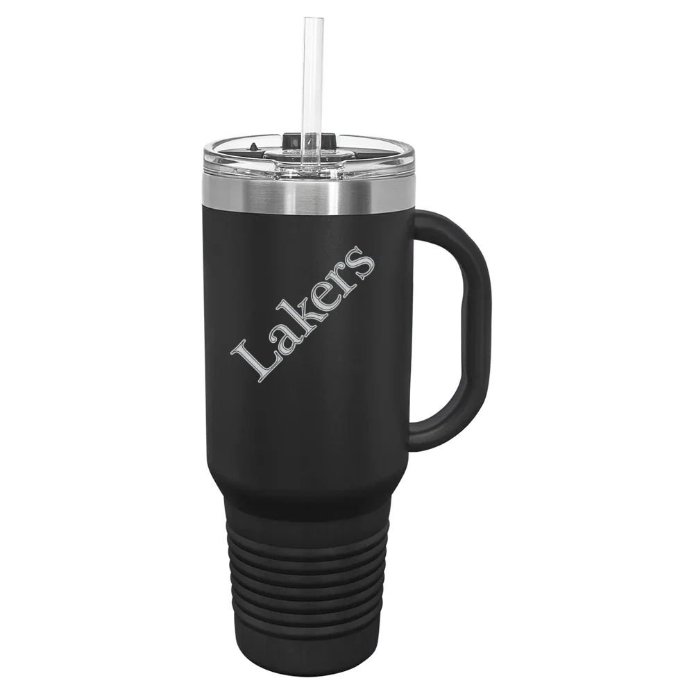 Lake Superior State University Polar Camel 40 oz. Travel Mug with Snap Lid & Straw