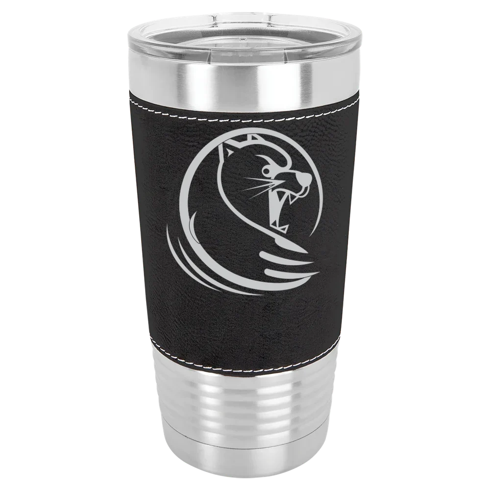 Lander University Polar Camel 20 oz. Leatherette Grip Tumbler with Standard Lid