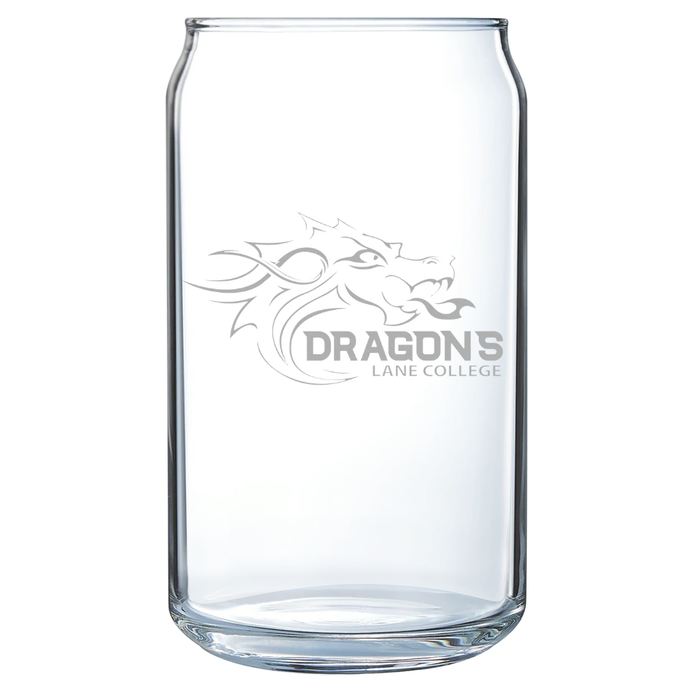 Lane College Polar Camel 16 oz. Can Glass