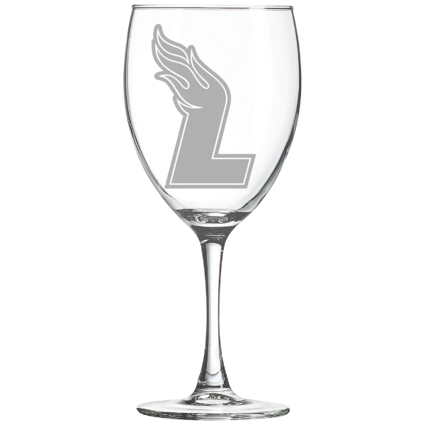 Lee University Polar Camel 10 1/2 oz. Wine Glass