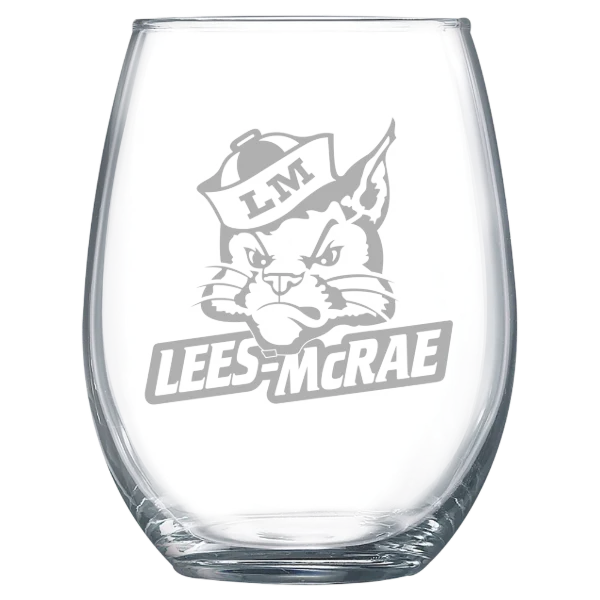 Lees-McRae College Polar Camel 15 oz. Stemless Wine Glass