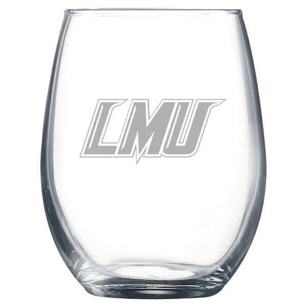 Lincoln Memorial University Polar Camel 9 oz. Stemless Wine Glass