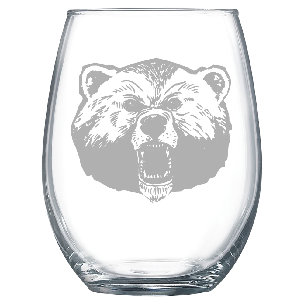 Livingstone College Polar Camel 15 oz. Stemless Wine Glass