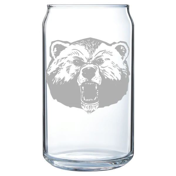 Livingstone College Polar Camel 16 oz. Can Glass