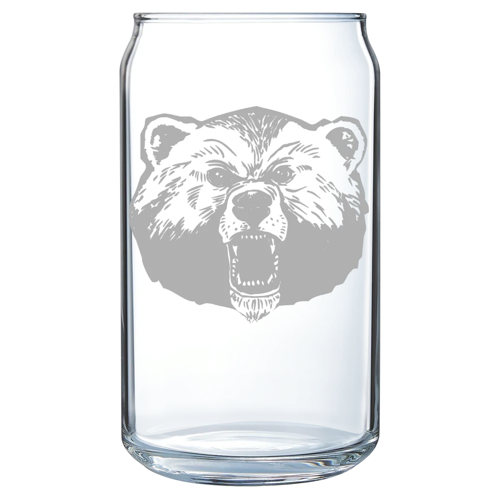 Livingstone College Polar Camel 16 oz. Can Glass