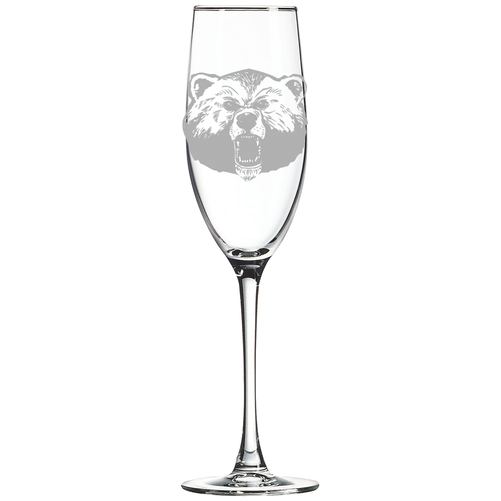 Livingstone College Polar Camel 8 oz. Champagne Flute