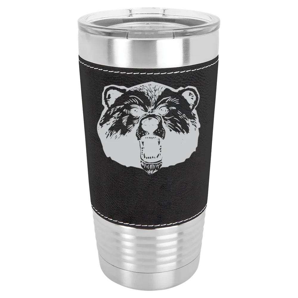 Livingstone College Polar Camel 20 oz. Leatherette Grip Tumbler with Standard Lid