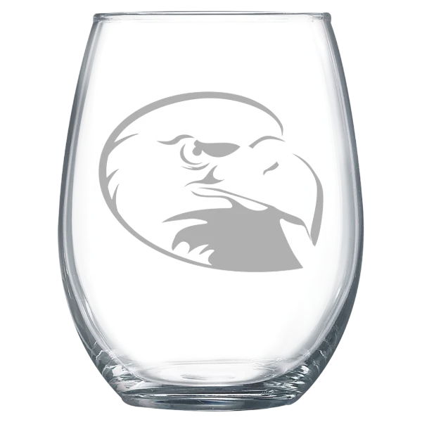 Lock Haven University of Pennsylvania Polar Camel 15 oz. Stemless Wine Glass