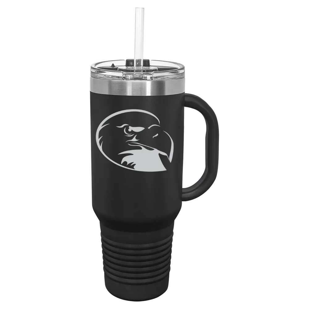 Lock Haven University of Pennsylvania Polar Camel 40 oz. Travel Mug with Snap Lid & Straw