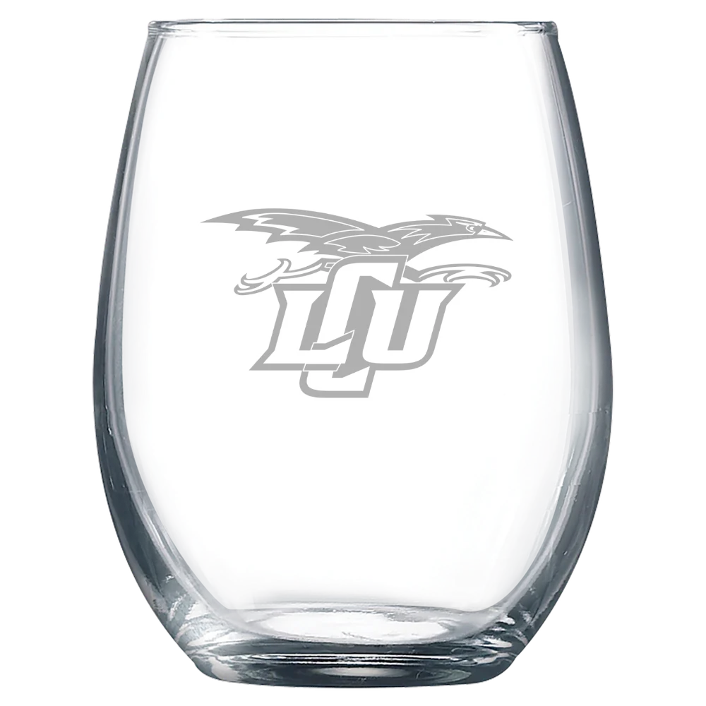 Lubbock Christian University Polar Camel 9 oz. Stemless Wine Glass
