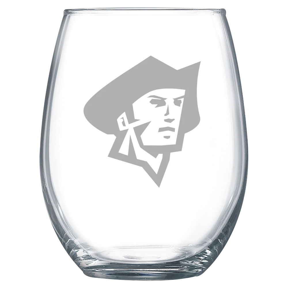 Malone University Polar Camel 15 oz. Stemless Wine Glass