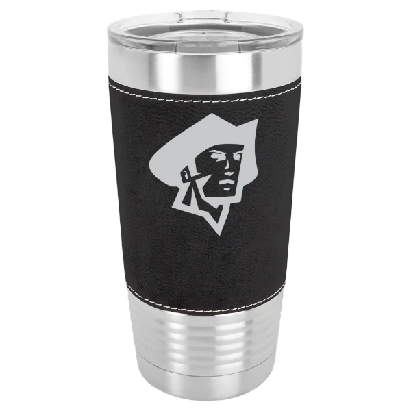 Malone University Polar Camel 20 oz. Leatherette Grip Tumbler with Standard Lid