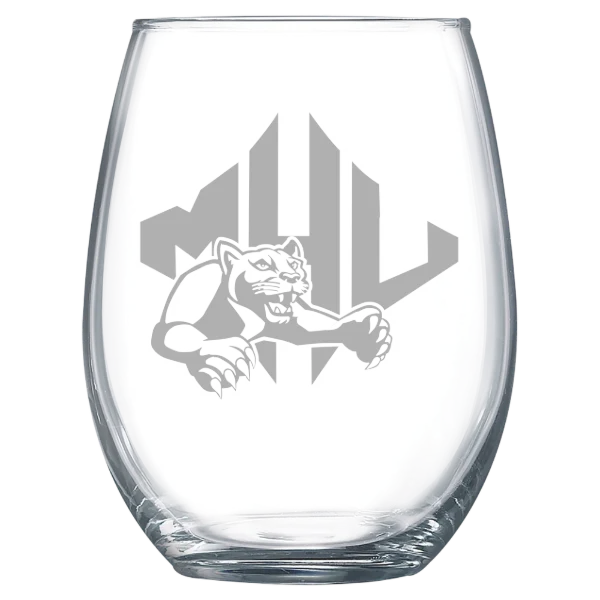 Mars Hill University Polar Camel 15 oz. Stemless Wine Glass