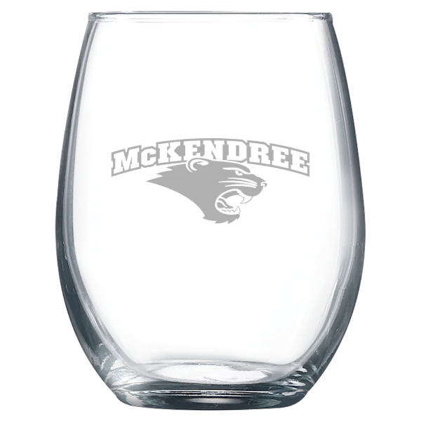 McKendree University Polar Camel 9 oz. Stemless Wine Glass