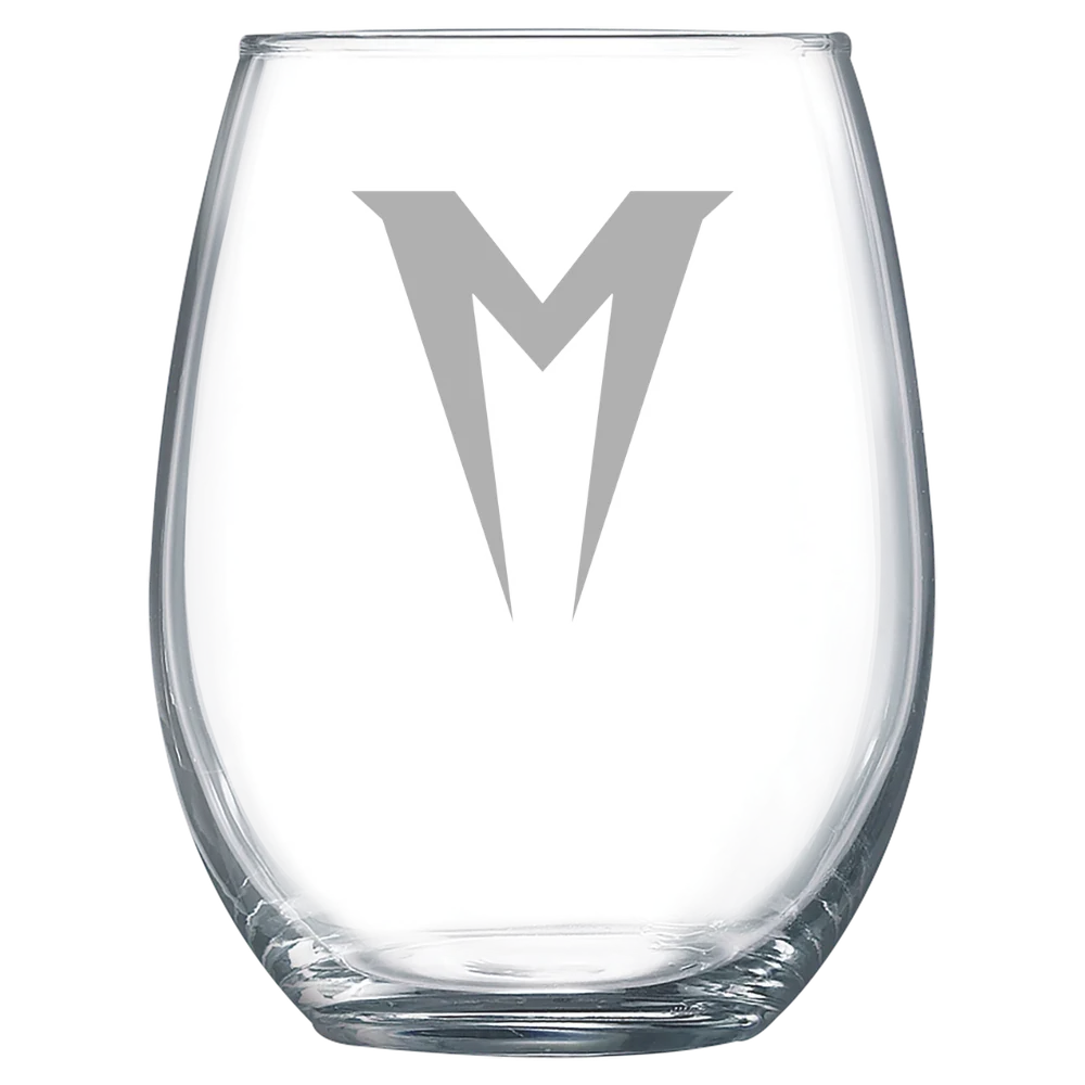 Menlo College Polar Camel 15 oz. Stemless Wine Glass