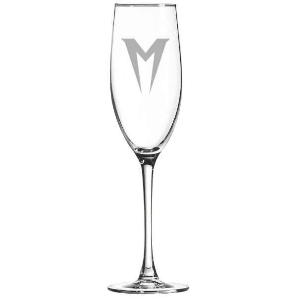 Menlo College Polar Camel 8 oz. Champagne Flute