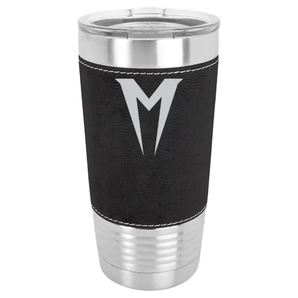 Menlo College Polar Camel 20 oz. Leatherette Grip Tumbler with Standard Lid