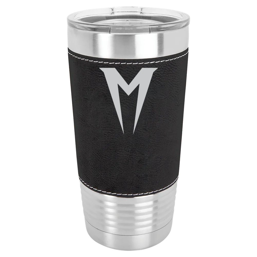 Menlo College Polar Camel 20 oz. Leatherette Grip Tumbler with Standard Lid