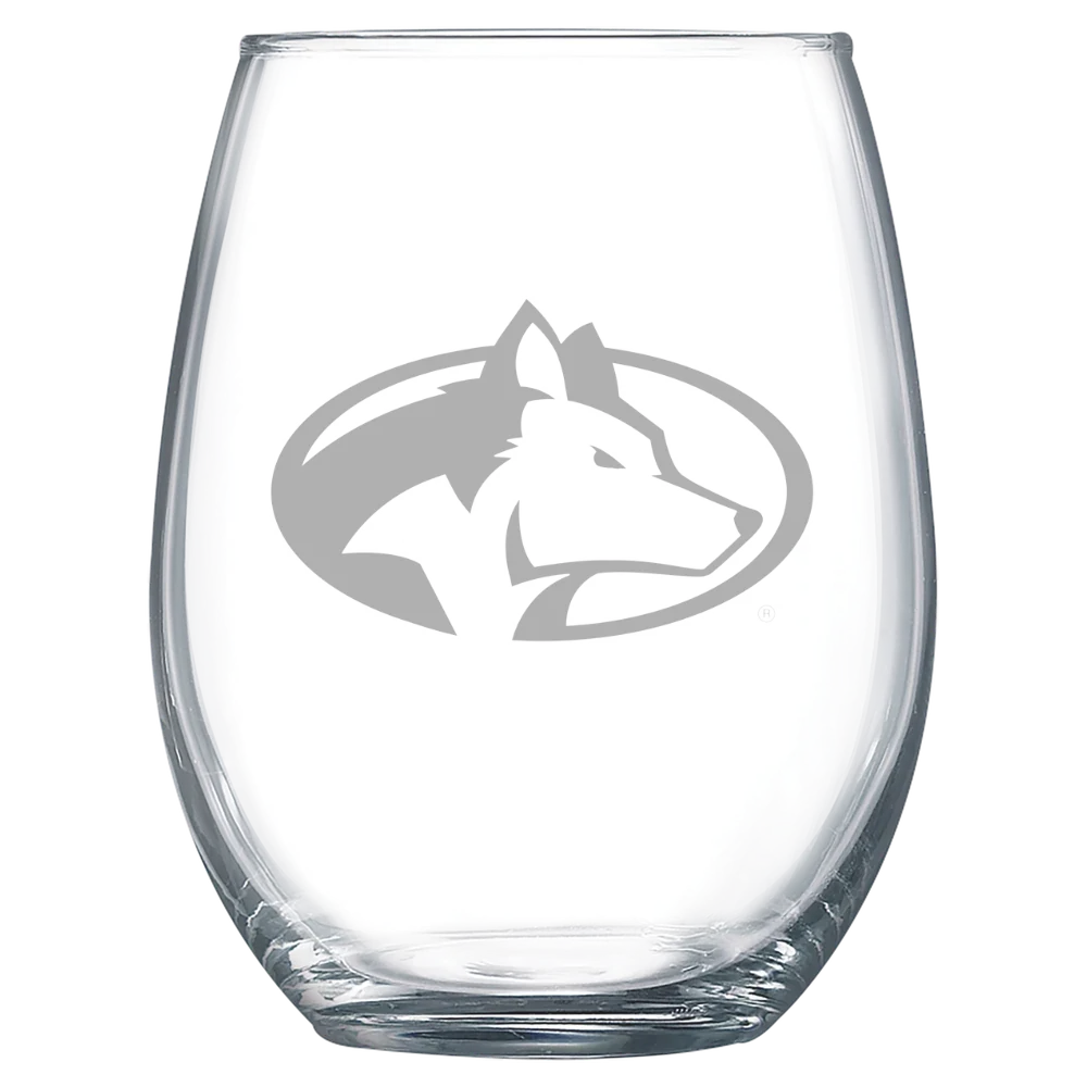 Michigan Technological University Polar Camel 15 oz. Stemless Wine Glass
