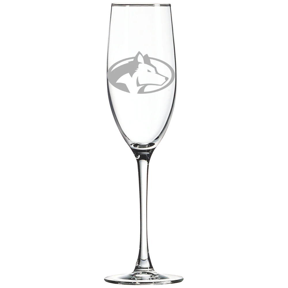 Michigan Technological University Polar Camel 8 oz. Champagne Flute