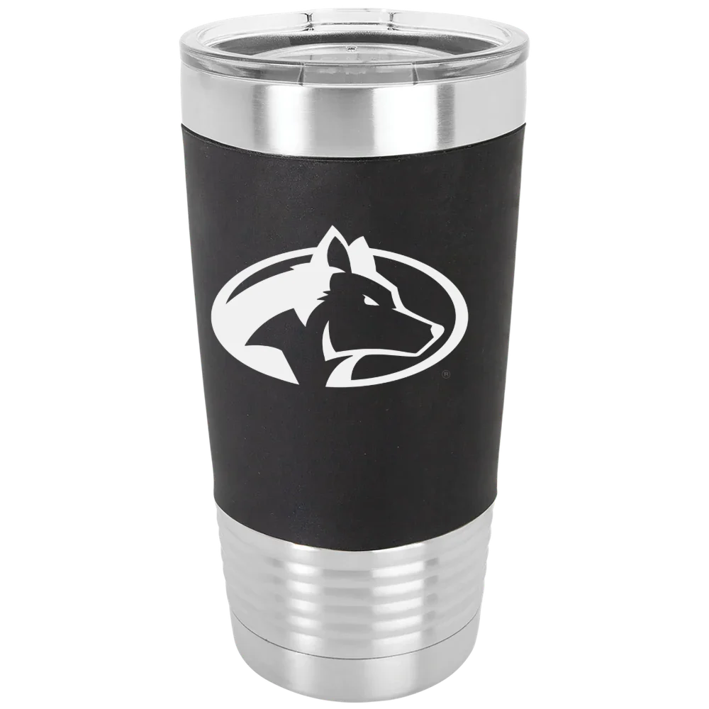 Michigan Technological University Polar Camel 20 oz. Silicone Grip Tumbler with Standard Lid