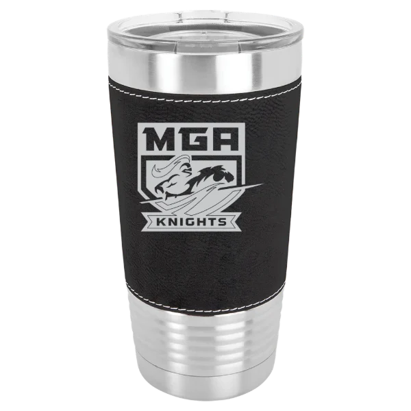 Middle Georgia State University Polar Camel 20 oz. Leatherette Grip Tumbler with Standard Lid