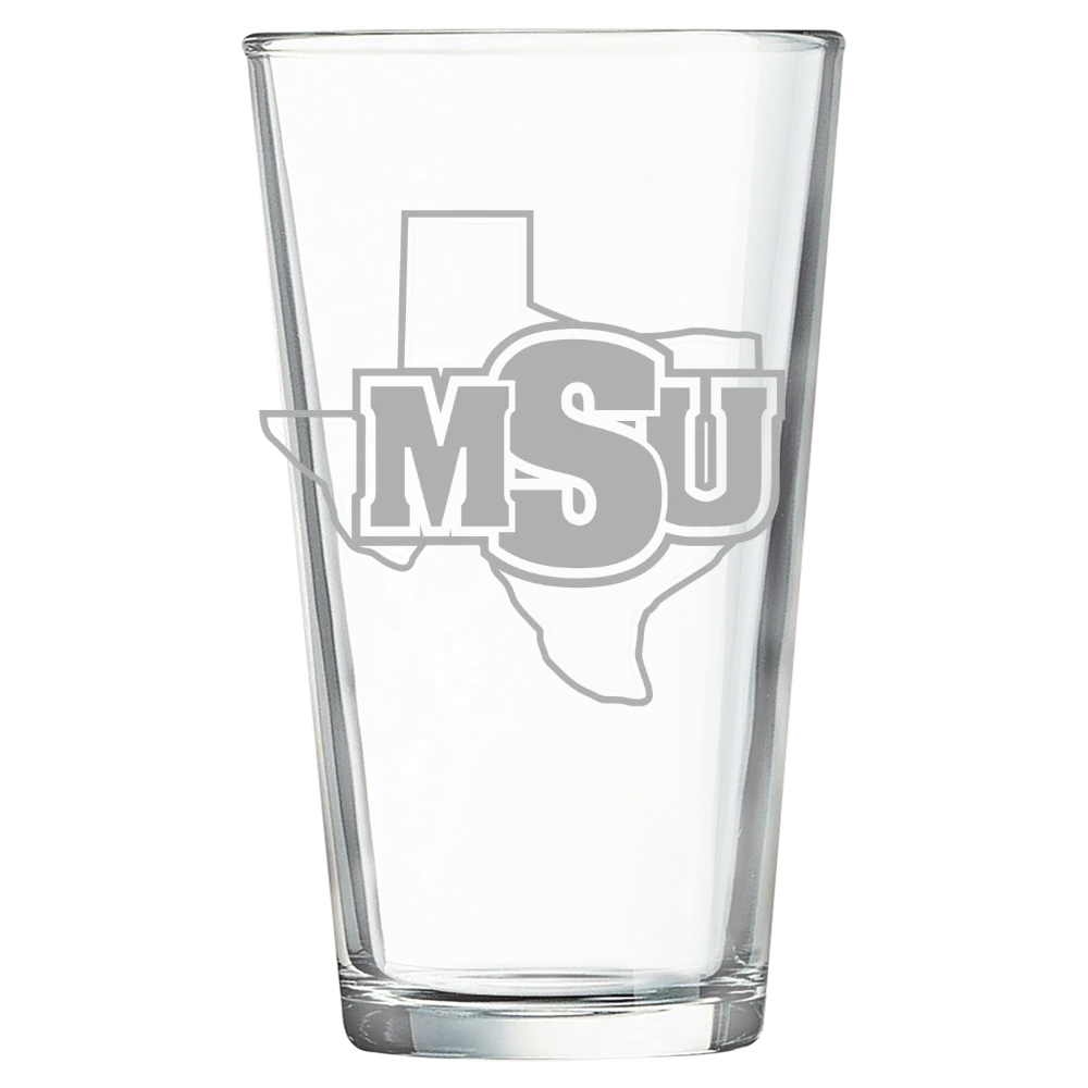 Midwestern State University Polar Camel 16 oz. Pint Mixing Glass