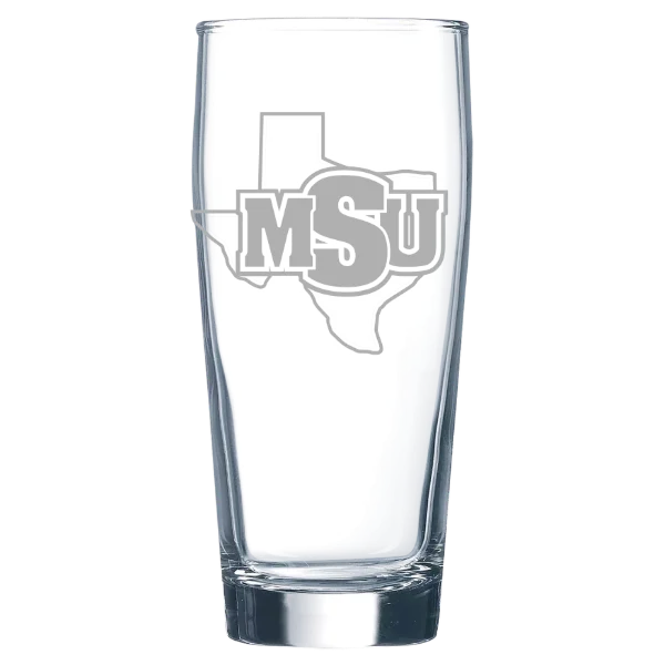 Midwestern State University Polar Camel 16 oz. Willi Becher Beer Glass