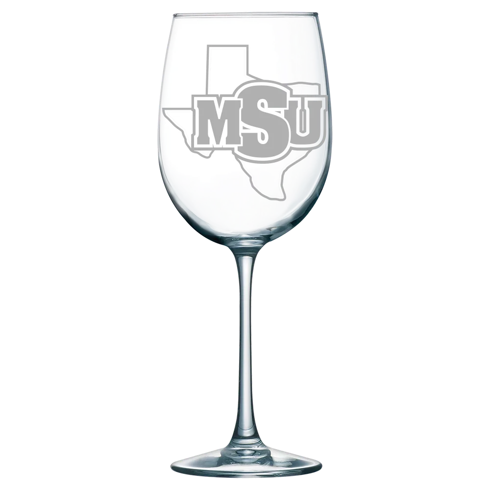 Midwestern State University Polar Camel 19 oz. Wine Glass