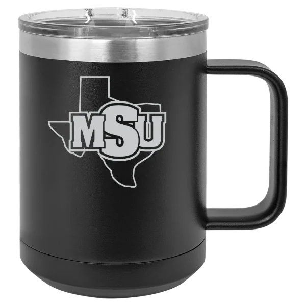 Midwestern State University Polar Camel 15 oz. Mug with Slider Lid