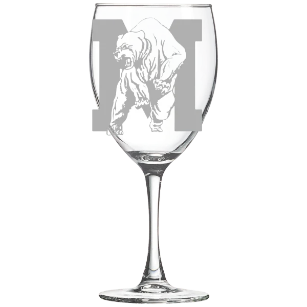 Miles College Polar Camel 10 1/2 oz. Wine Glass