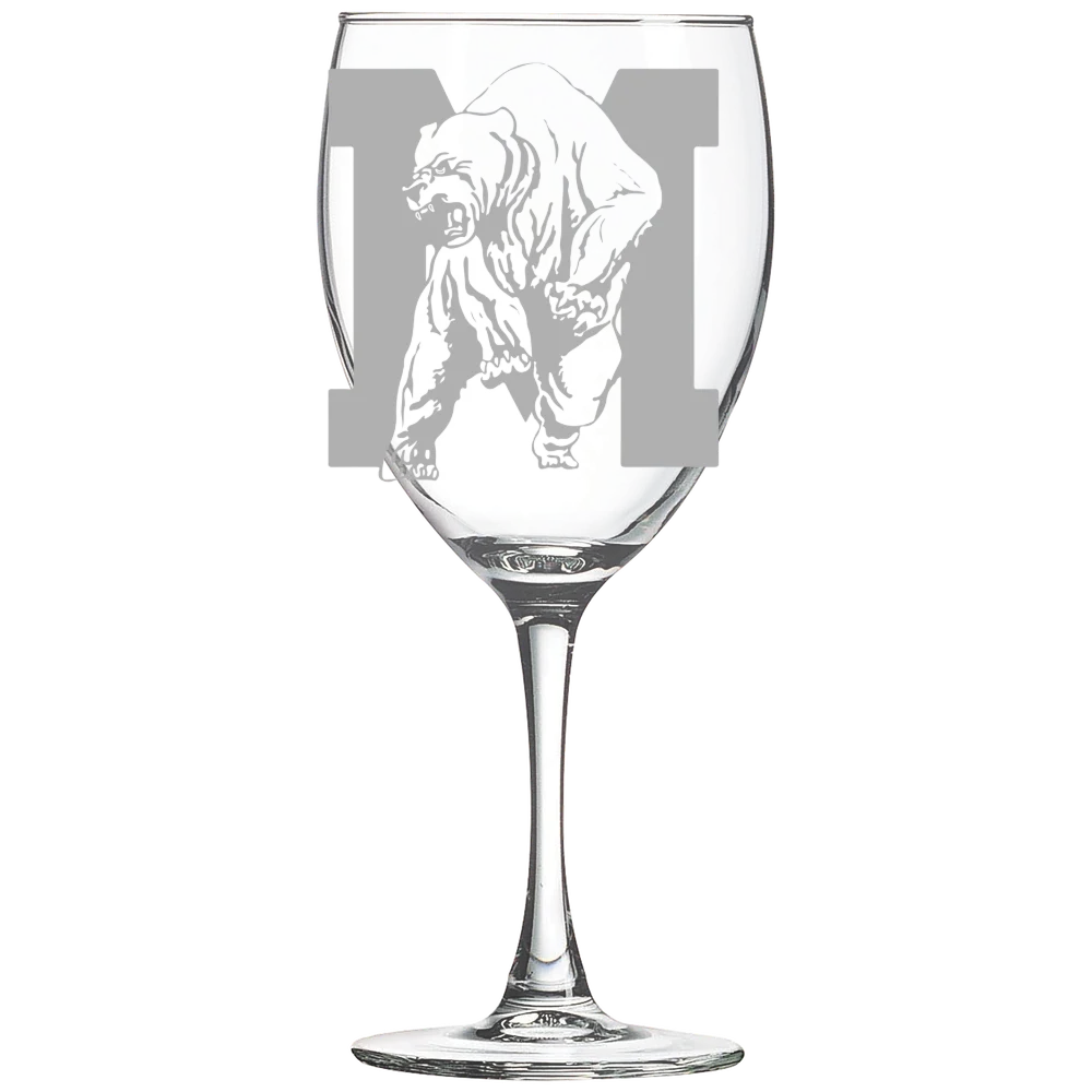 Miles College Polar Camel 10 1/2 oz. Wine Glass
