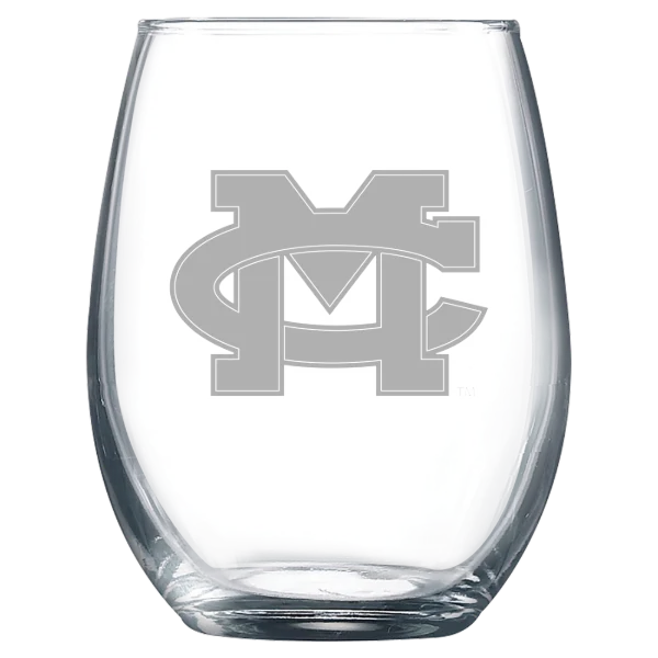 Mississippi Christian University Polar Camel 9 oz. Stemless Wine Glass