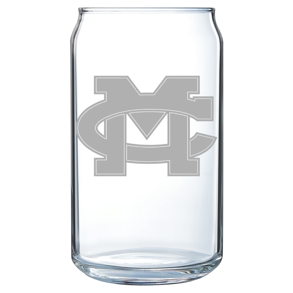 Mississippi Christian University Polar Camel 16 oz. Can Glass