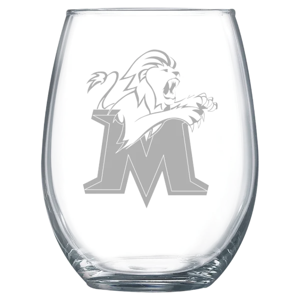 Molloy University Polar Camel 15 oz. Stemless Wine Glass