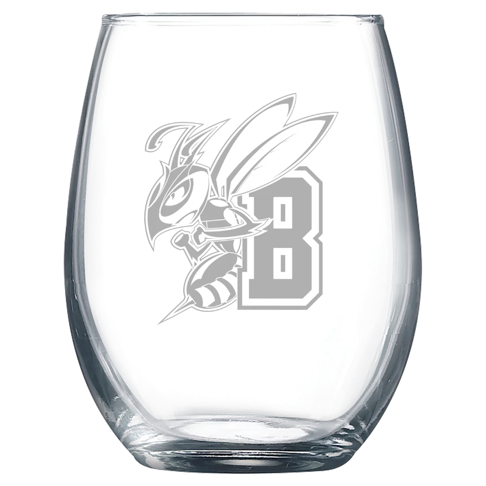 Montana State University Billings Polar Camel 9 oz. Stemless Wine Glass