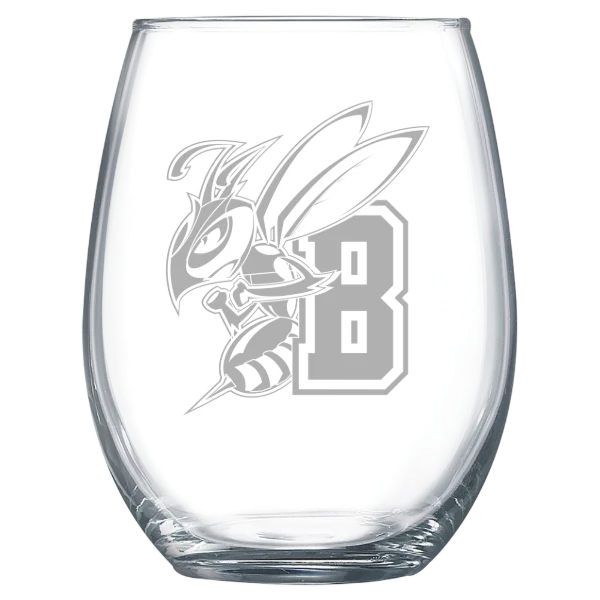 Montana State University Billings Polar Camel 15 oz. Stemless Wine Glass