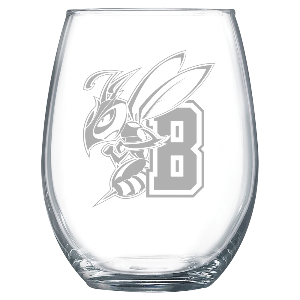 Montana State University Billings Polar Camel 15 oz. Stemless Wine Glass