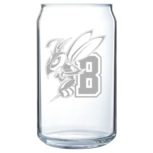 Montana State University Billings Polar Camel 16 oz. Can Glass