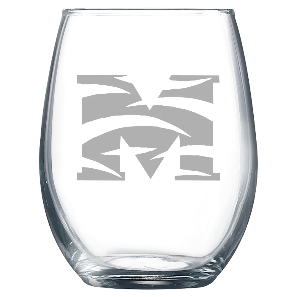 Morehouse College Polar Camel 9 oz. Stemless Wine Glass