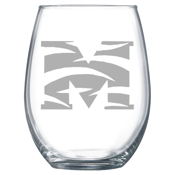 Morehouse College Polar Camel 15 oz. Stemless Wine Glass