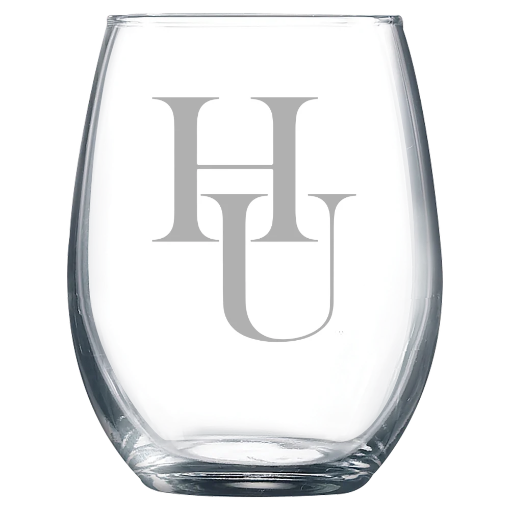 New Mexico Highlands University Polar Camel 9 oz. Stemless Wine Glass